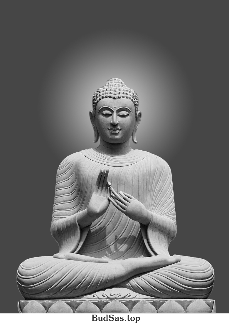 Image of Gotama Buddha – Black and white